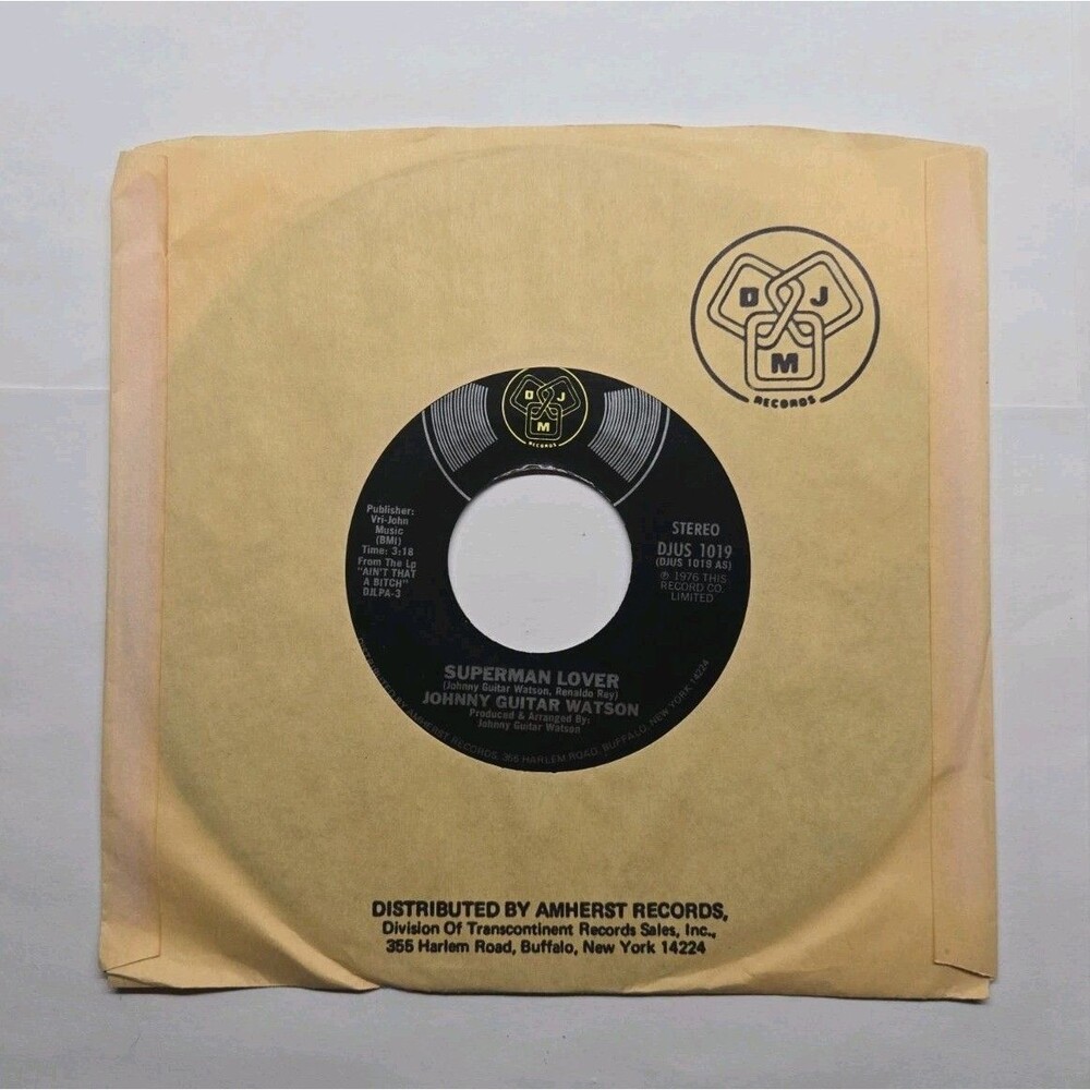 Johnny Guitar Watson Superman Lover/We're No Exception Disco Funk DJM 7" 45 RPM